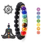 Pulseira 7 Chakras + Olho de Tigre e Lava Vulcânica