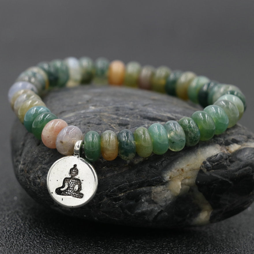 Pulseira de Pedras Naturais + Pingente