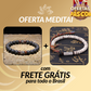 Kit Promocional - Pulseira Tibetana Lava Vulcânica e Pulseira Budista Sementes Bodhi