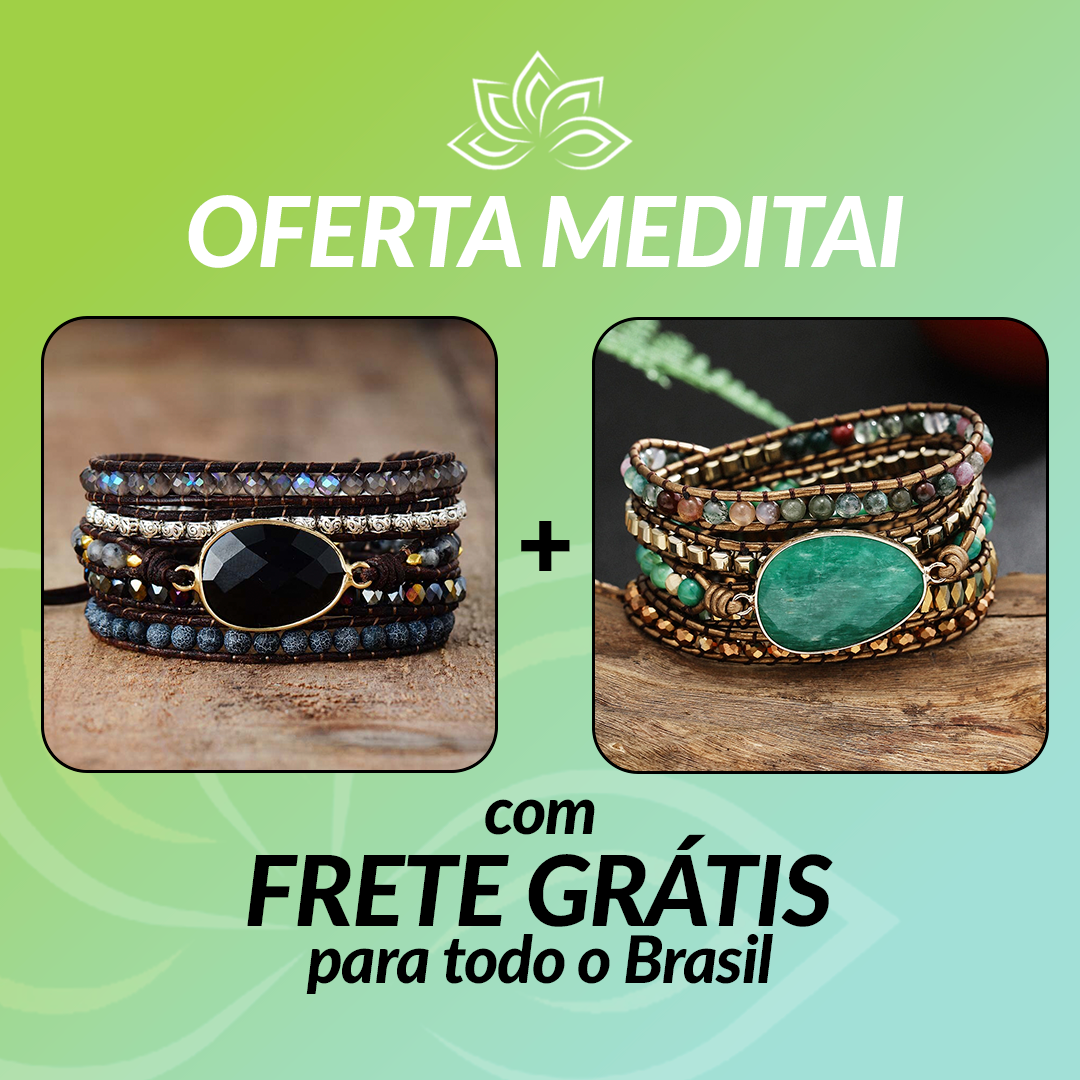 Kit Promocional 2 Pulseiras - Frete Grátis