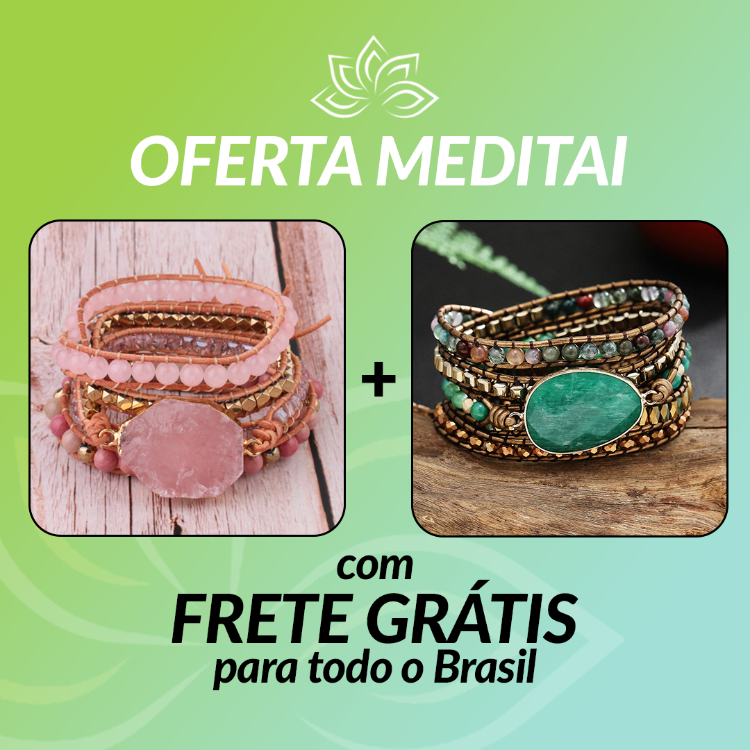 Kit Promocional 2 Pulseiras - Frete Grátis