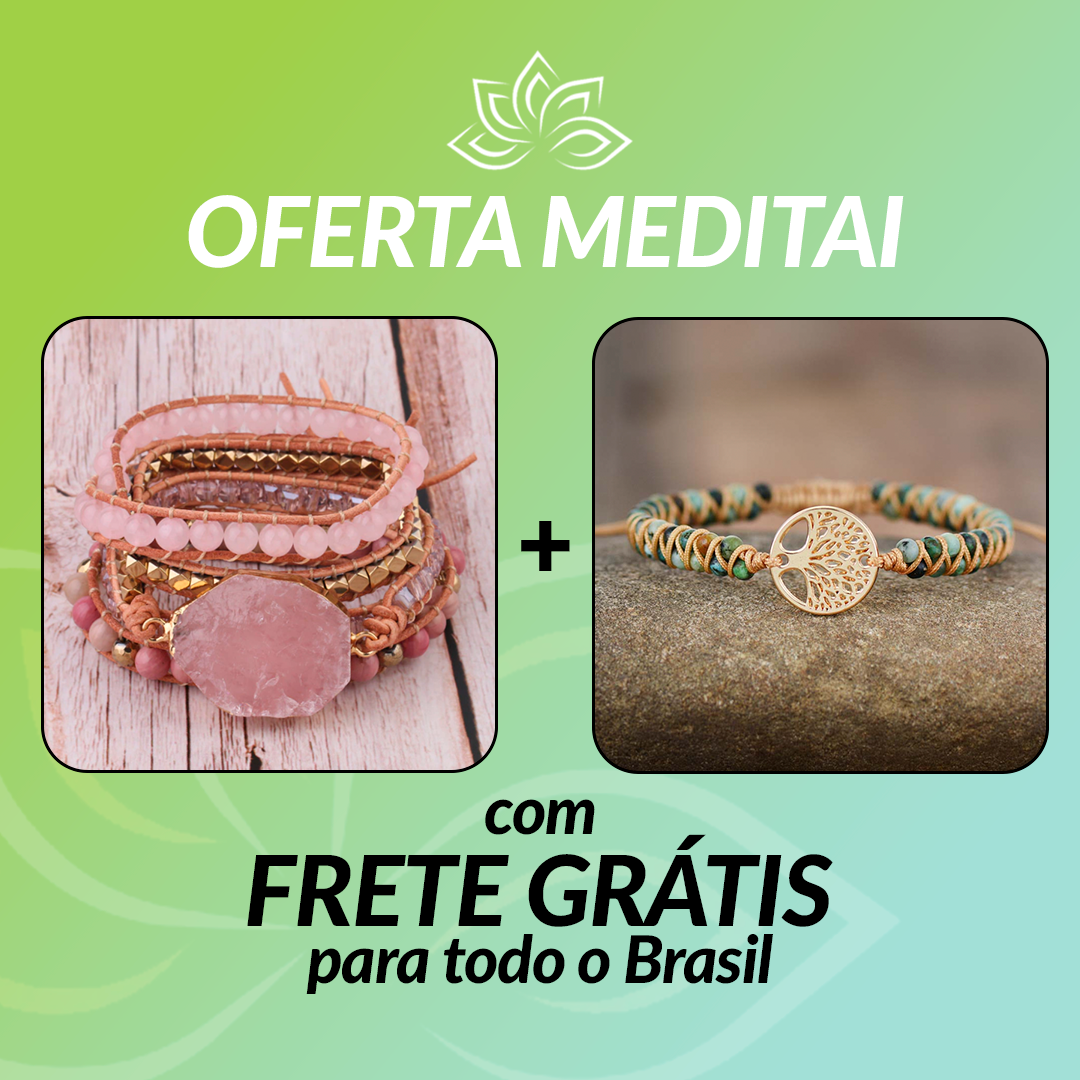 Kit Promocional 2 Pulseiras - Frete Grátis