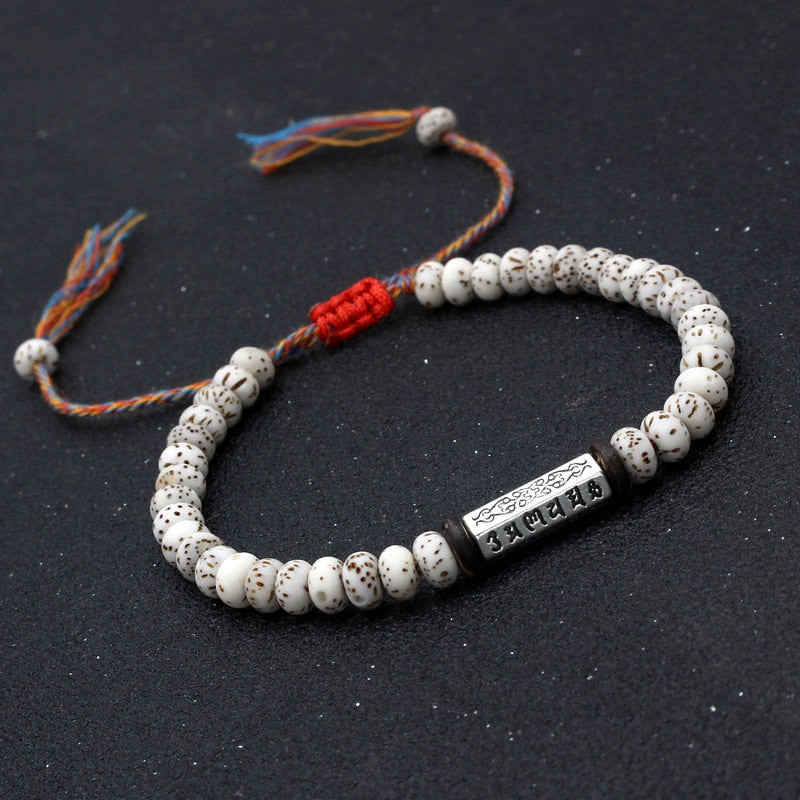 Pulseira Budista Amuleto Sementes Bodhi