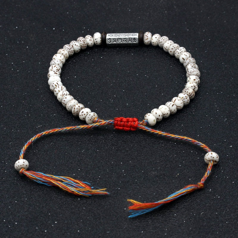 Pulseira Budista Amuleto Sementes Bodhi